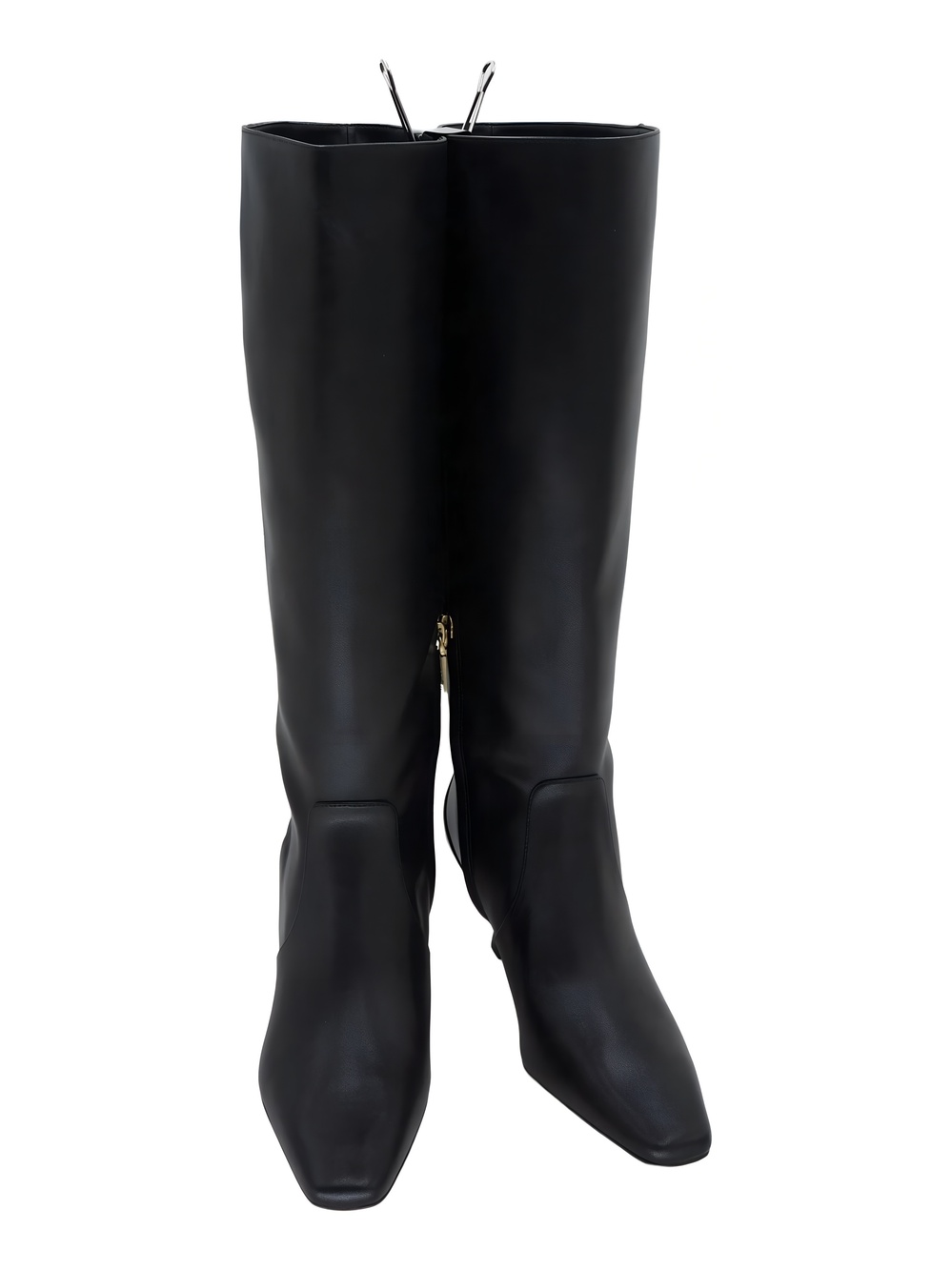 COACH Womens Sculpted C Kitten Heel Tall Boots Square Toe Black Size 10M